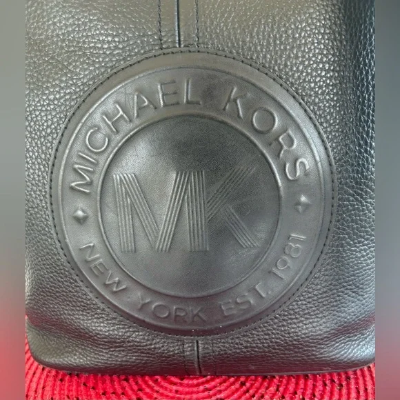 MICHAEL KORS PEBBLED LEATHER  FULTON SPORT CROSSBODY MESSENGER BAG. PRISTINE! - Picture 4 of 13